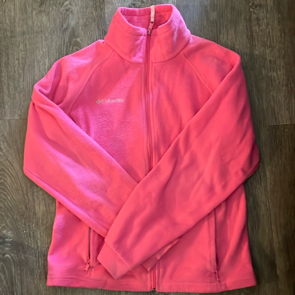 Girls 18/20 youth Columbia zip up fleece